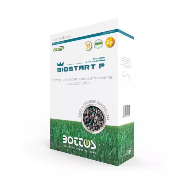 Biostart P Bottos -2Kg Concime per semine e trasemine con acidi umici