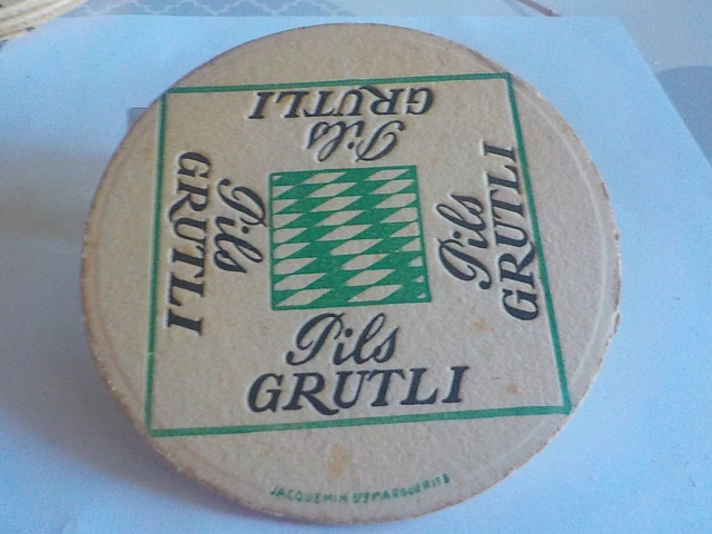 1 Sous Bock Biere    Brasserie Grutli Pils