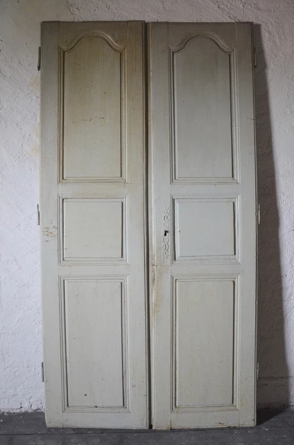 Portes de placard double en pin Beige Bois - Vendu