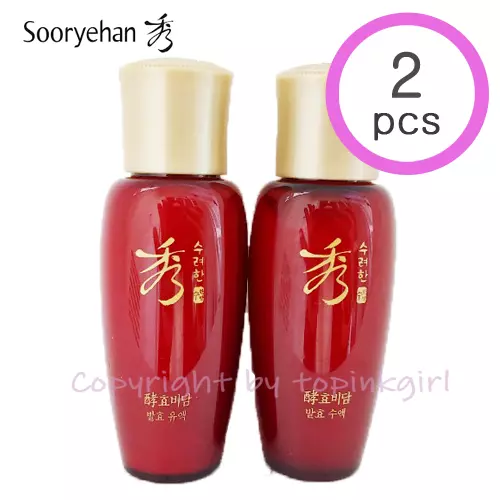 Tóner fermentado Sooryehan Hyobidam 20 ml + emulsión 20 ml, WHOO antienvejecimiento, nuevo