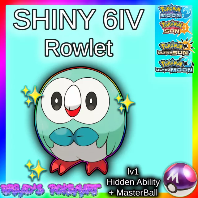 SHINY 6IV Bulbasaur / lv1 Hidden Ability / Pokemon XY ORAS Ultra + Sun Moon  3DS