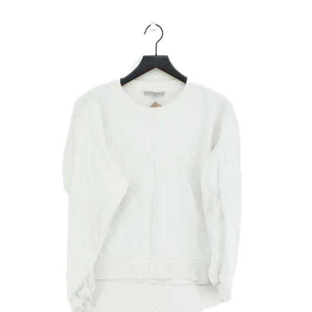 AllSaints Women's Jumper S White 100% Cotton Pullover