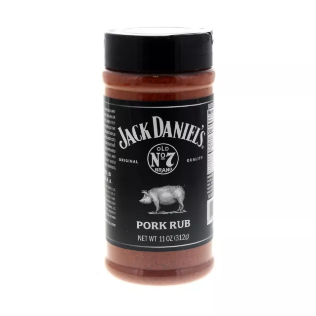 Jack Daniels BBQ Rub - Pork 11oz Premium Gluten Free Barbecue Made In USA