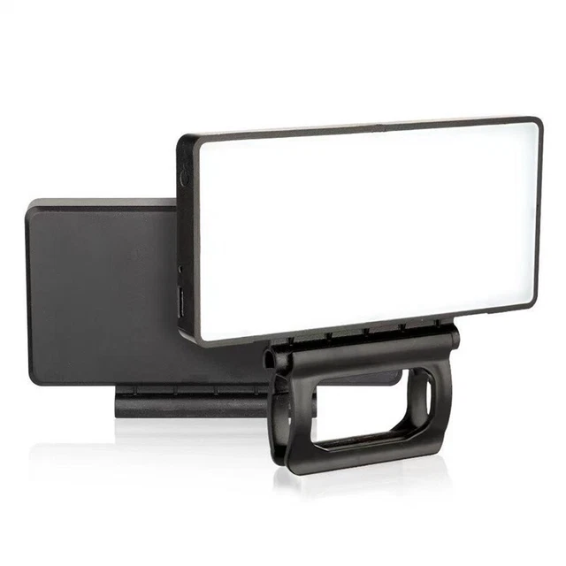 Luz de relleno LED para selfie para computadora portátil clip luz de video para videoconferencia
