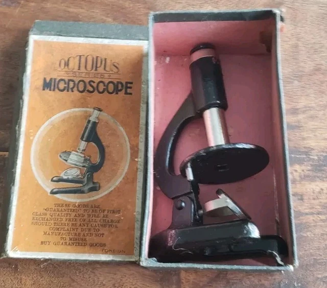 Octopus Microscope VINTAGE OCTOPUS SERIES Microscope Set with Original Box - Collectible £ ...