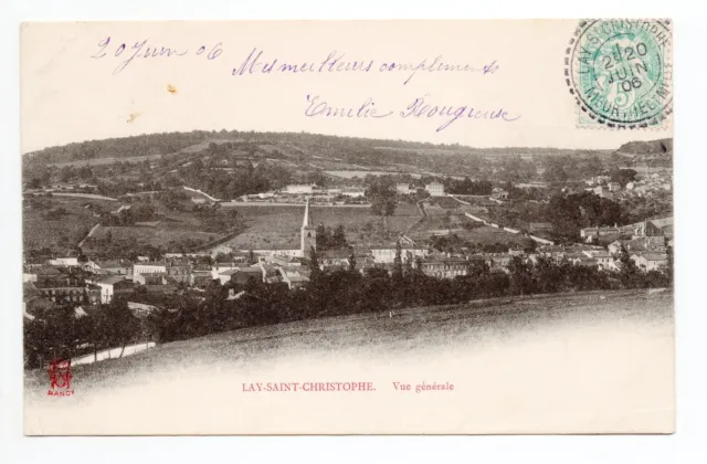 LAY SAINT CHRISTOPHE Meurthe et moselle CPA 54 general view of the village