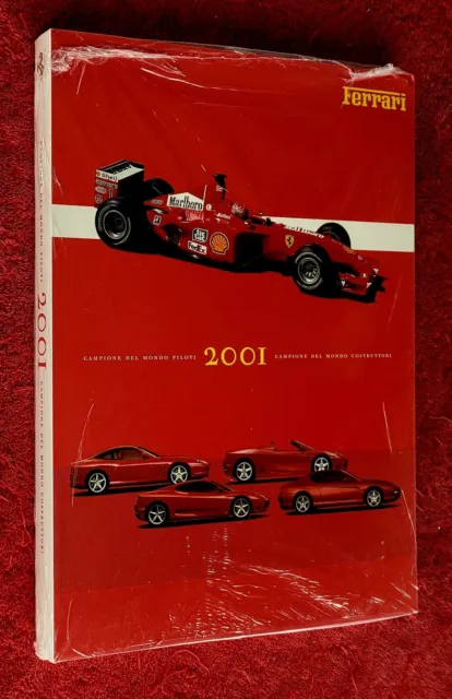 2001 Ferrari Yearbook Annual F1 Road Gt Cars English Still Sealed Mint