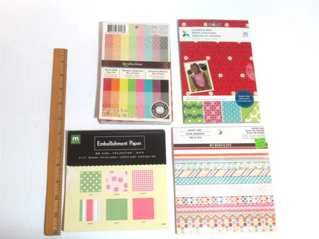 5 Pound Lot Scrapbooking Creative Paper Pads Stickers many sealed packages 2