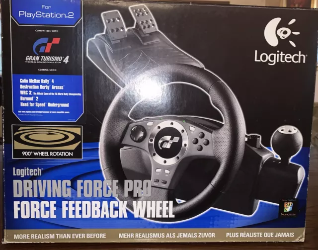 VOLANTE LOGITECH DRIVING FORCE PRO FORCE FEEDBACK PS2 PS3 GRAN TURISMO GT4