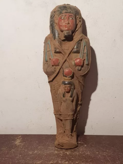 Rare Antique Ancient Egyptian Big Ushabti Servant Minions Dead Isis 2480 BC 2