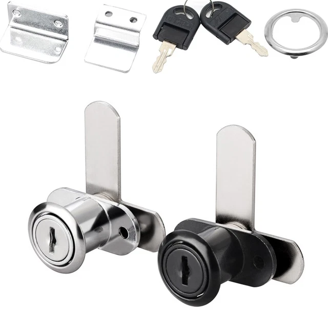 Computer Desk-Cabinet Push Plunger Lock,  Cylinder Zinc-Alloy Keyed Same