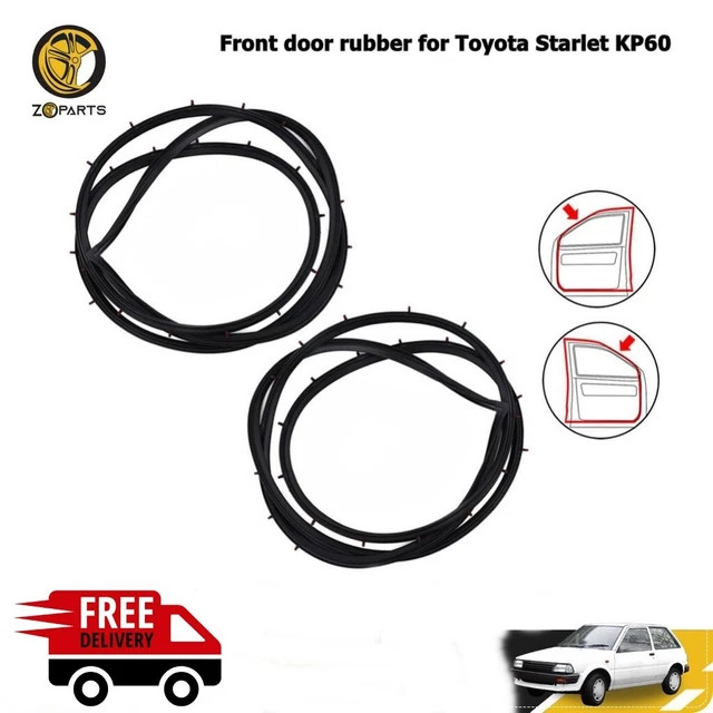 ADV front door rubber for Toyota Starlet KP60, 4-door model, year 1978 - 1984
