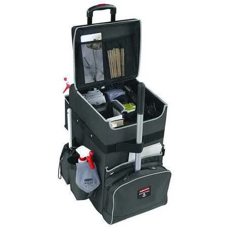 Rubbermaid 1902465 Housekeeping Cart,Black,24-3/4 In.H