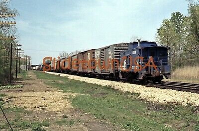 Vtg 1977 Orig Photo Train Slide CR 6691 Engine X2H081