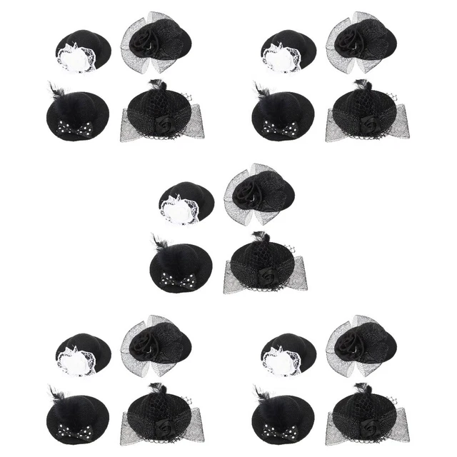 4 pz bambola travestimento cappello tessuto cappello pupazzo di neve mini cappello per capelli