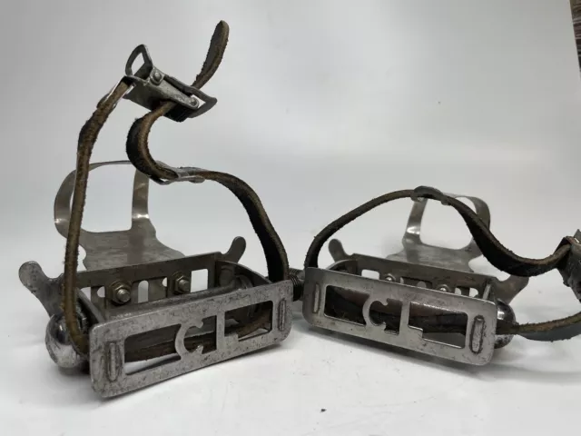 Vintage Chater Lea Pedals GB Pro Toe Cages Lightweight Bicycle Road Racing B2007