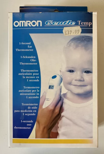 Omron Gentle Temp Baby Adult Fast Digital One-Second Compact Ear Thermometer