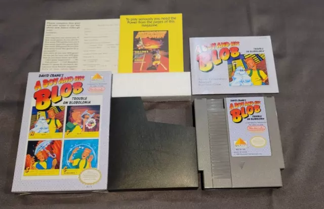A Boy And His Blob for NES Nintendo Complete In Box Near Mint Shape CIB