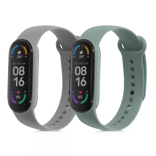 2x bracelet pour fitness tracker Xiaomi Mi Smart Band 6 Mi Band 6 Band 5