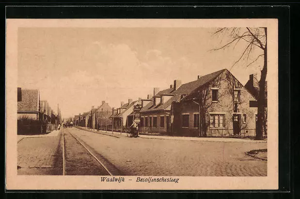 Ansichtskarte Waalwijk, Besoijenschesteeg 1928