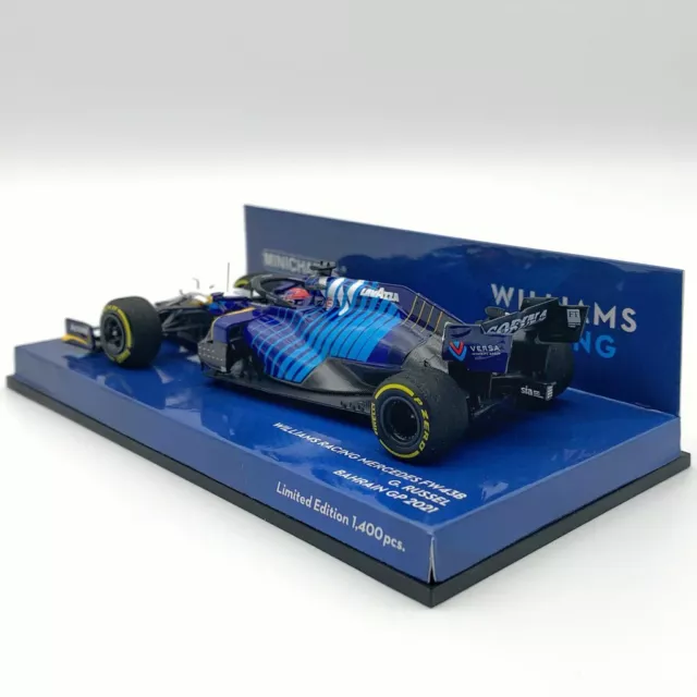 Minichamps Williams Racing Mercedes FW43B George Russel Bahrain GP 2021 1:43 2