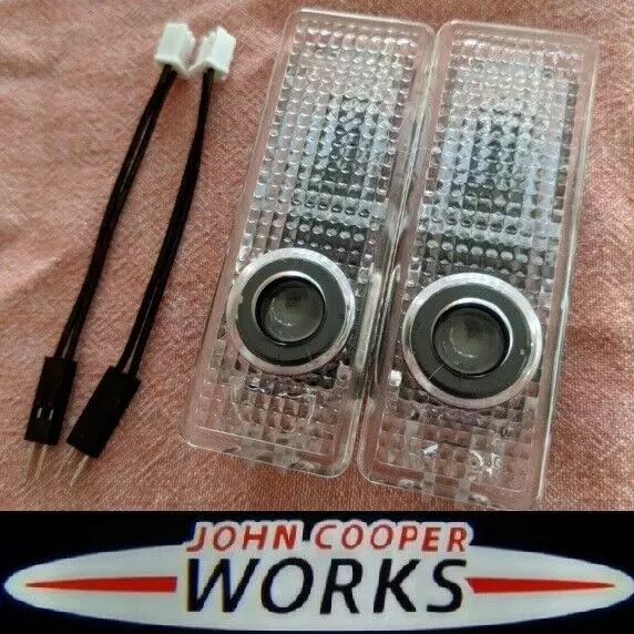 F56 MINI Cooper S JCW John Cooper Works Logo Porta Ingresso Pozzetto Luci LED Pavimento