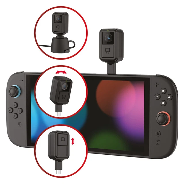 Swich Camera NINTENDO SWITCH 2 Camera for | 1080p HD Video Chat with Flexible Neck ...