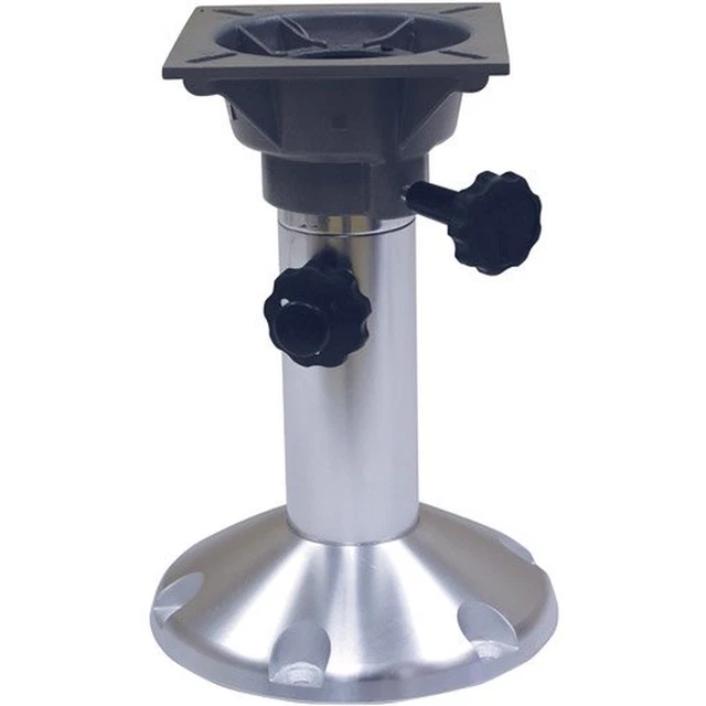 Adjustable Base Height Pedestal Boat Locking Seat Mount Swivel Stand Aluminum