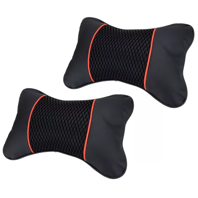 2x Car Seat Headrest Head Pillow Pad Neck Rest Support Cushion Bone Shape