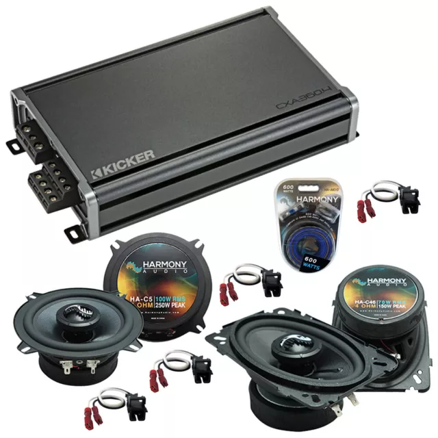 Fit Chevy Silverado Pickup Classic 2007 Upgrade Harmony Premium Speakers CXA3604