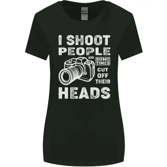Photography I Shoot People Photographer Womens Wider Cut T-Shirt