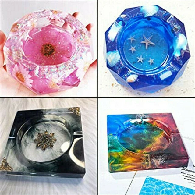 Silikonform Aschenbecher Epoxidharz DIY Schmuck Herstellung Formen Harz Set
