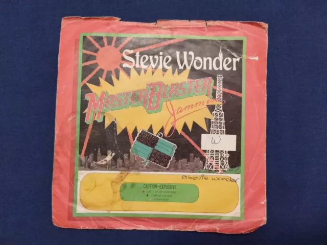 1980 Stevie Wonder Master Blaster (Jammin') 7" Vinyl Single Record UK