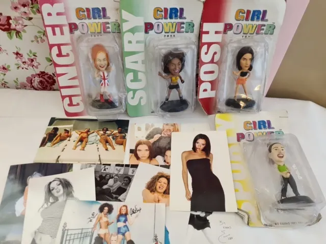 Spice Girls Vintage Memorabilia Bundle - Collectable Dolls Authorised Photos