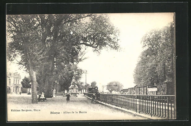 CPA Blaye, Allées de la Mairie