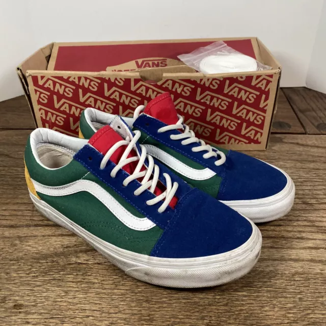 VANS OLD SKOOL Yacht Club giallo blu verde e rosso colore bloccato
