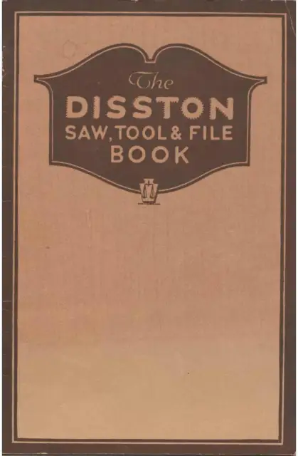 Catalog Fits 1929 Disston Saw Tool File