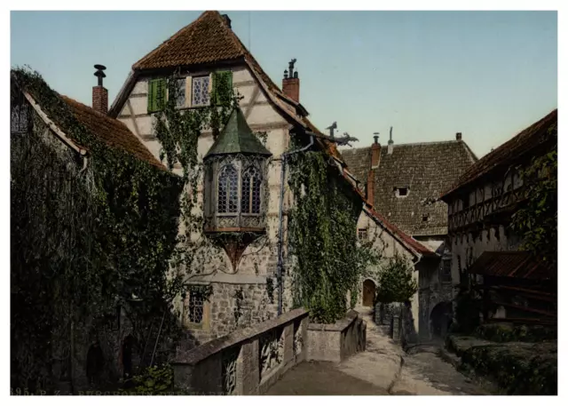 Deutschland, Thuringen, Die Wartburg, Burghof  Tirage vintage print, photoch