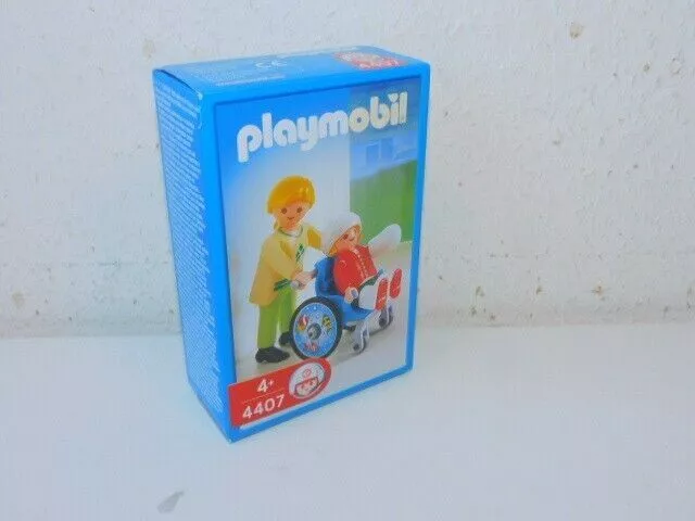 Playmobil 4407 ensemble de fauteuil roulant NOUVEAU OVP MISB