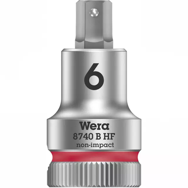 Wera 05003035001 8740 B HF Zyklop bit socket w/ holding function, 6x9mm