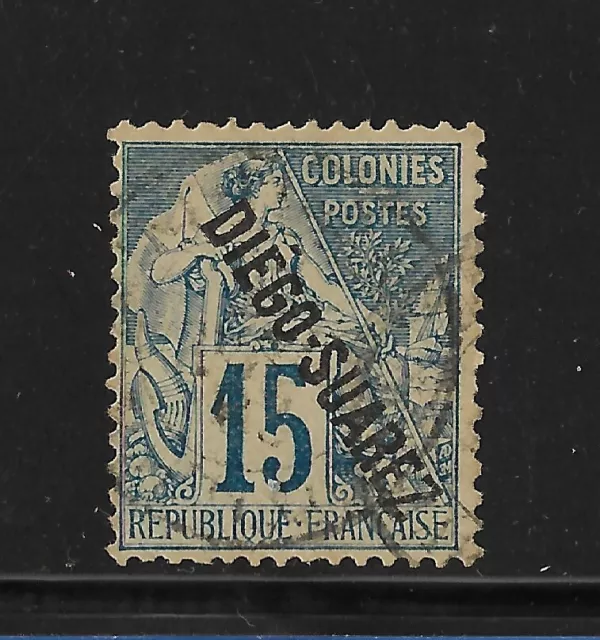 TIMBRE COLONIES FRANCAISES 15C Diego - Suarez Yvert N. 18 MH