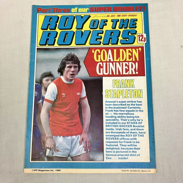 Vintage Roy Of The Rovers Comics Magazines Bundle Of 12 - July To September 1980 2