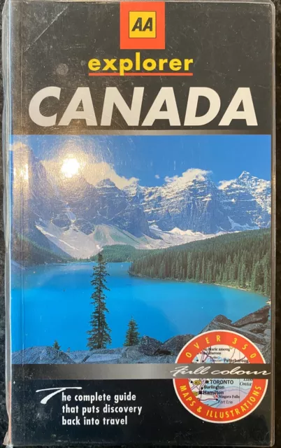 Canada Complete Full Colour Travel Guide AA Explorer Paperback / 350 Maps & Pics