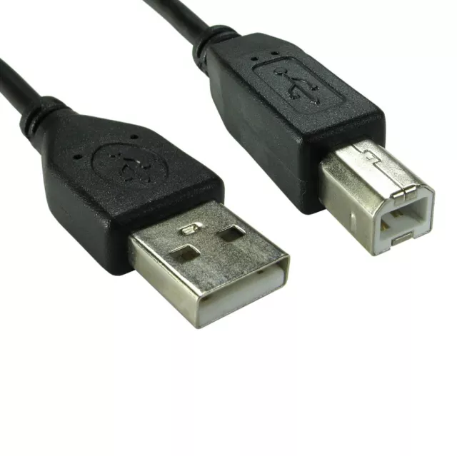 5m USB 2.0 High Speed Cable Long Printer Lead A to B Black Shielded Epson Kodak