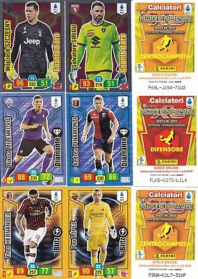EVADO MANCOLISTA CALCIATORI ADRENALYN 2019-20  PLUS-BIS-LIMITED FIRMATE-STELLE 