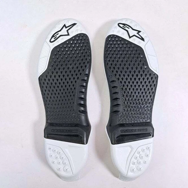 Alpinestars MX Suole di ricambio stivali - Tech 10 (2020>) bianco/nero