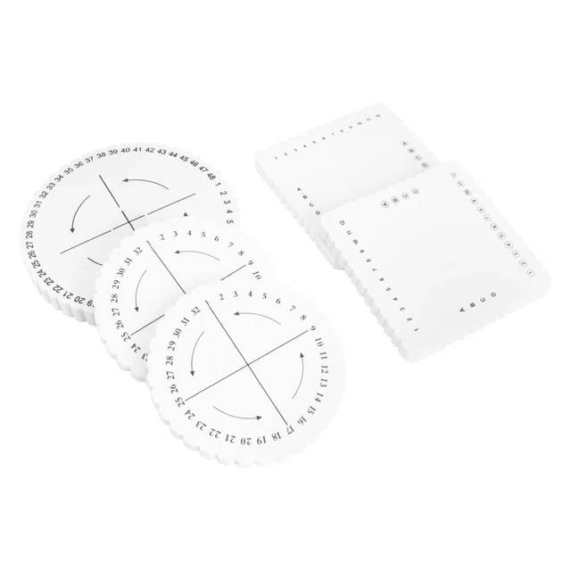 5 Pcs Handgemachter Seil Flechter Perlenschnur Platte Armband Spule