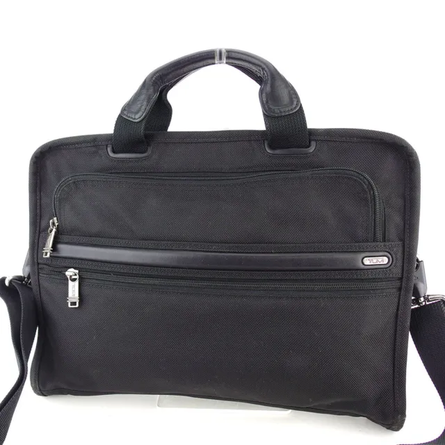 Tumi Business Bag Back Briefcase Men'S Slim Deluxe Portfolio 2Way Shoulder Black