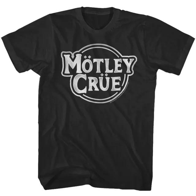 Motley Crue Vintage Logo Men's T-Shirt Heavy Metal Band Tee Stadium Tour Merch