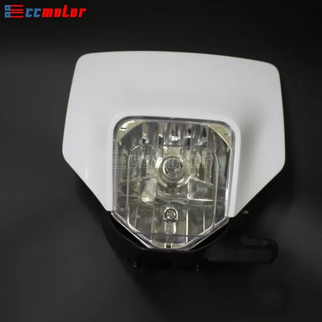 Headlight Head light Universal for Dirt Bike Motorcycle Enduro Supermoto Motor 3